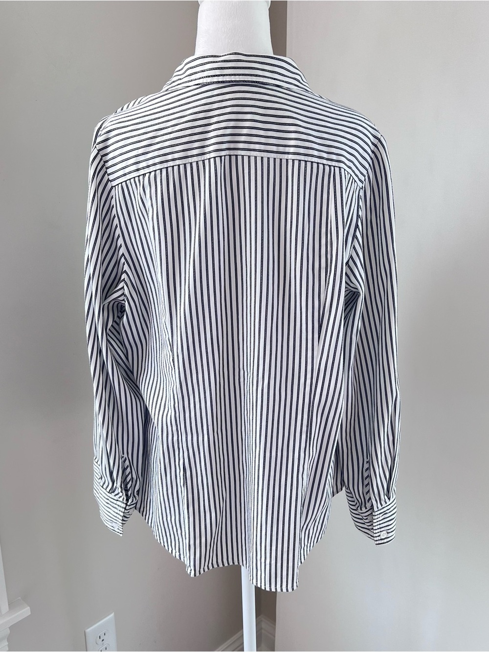 Lane Bryant preppy striped long sleeves blouse size 16 - Picture 3 of 7
